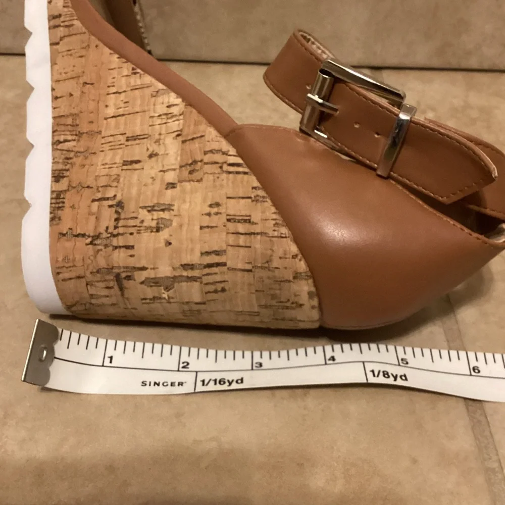 Brown and Snake Print Wedge Sandals